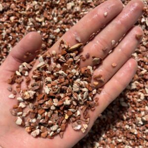 1 kg Gravilla Rojo coralito importada 2-4 mm