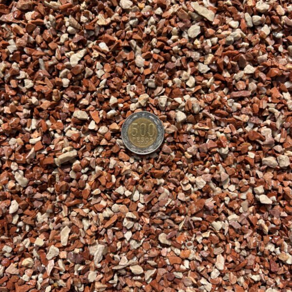 1 kg Gravilla Rojo coralito importada 2-4 mm